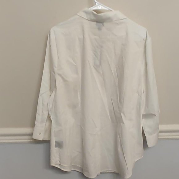 Worthington women's white button down shirt nwt - Picture 2 of 7